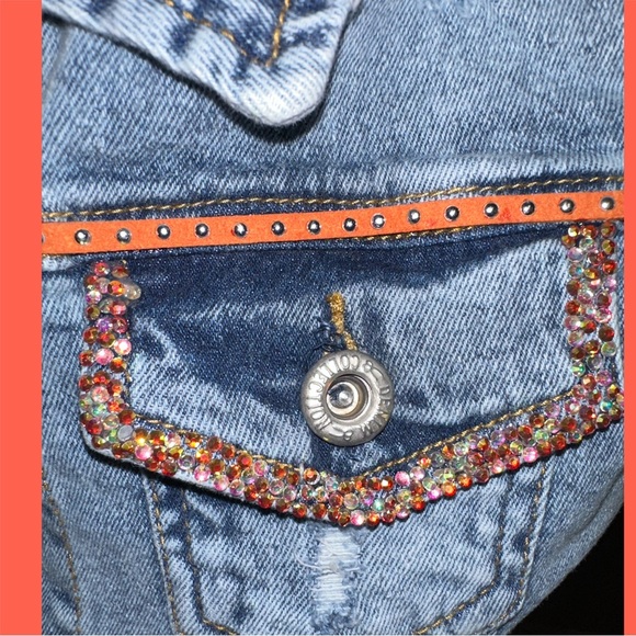 Betty  Boop Embroidered Got Basketball Denim Vest - Picture 6 of 10